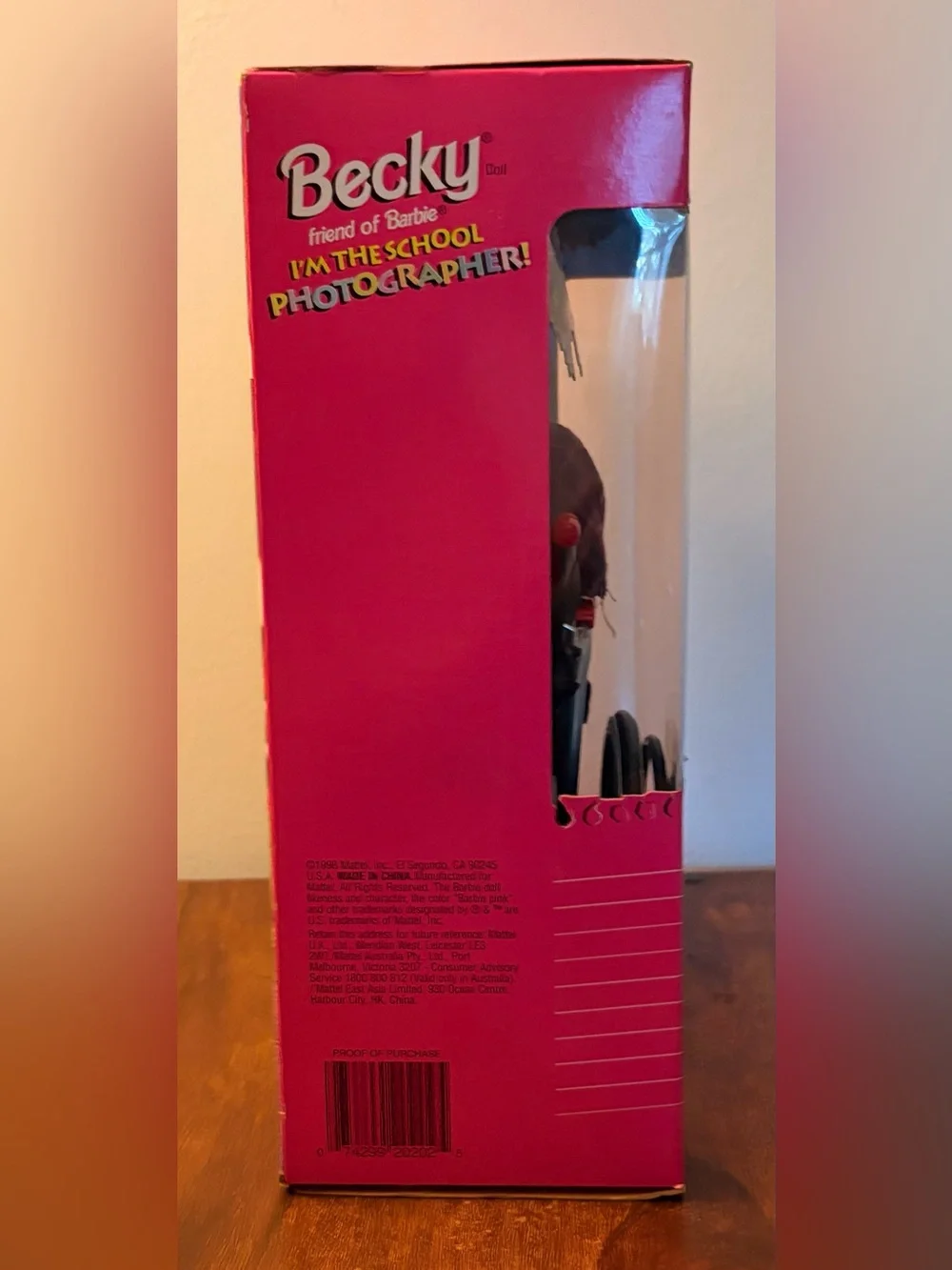 Mattel Becky friend of Barbie Doll in Wheelchair.